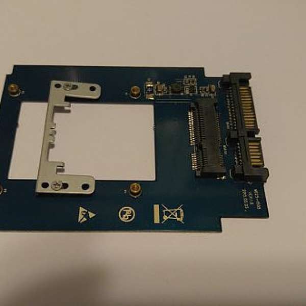 售 全新 2.5" mSATA to SATA SSD 轉換器 (合半高 全高 ASUS EeePC 專用 SSD)