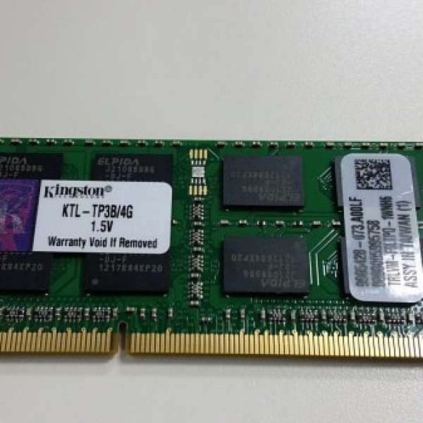 Kingston 4GB DDR3 Notebook Ram
