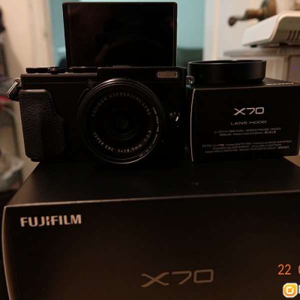 Fujifilm X70 黑色行貨有99%新有保養,連原裝hood