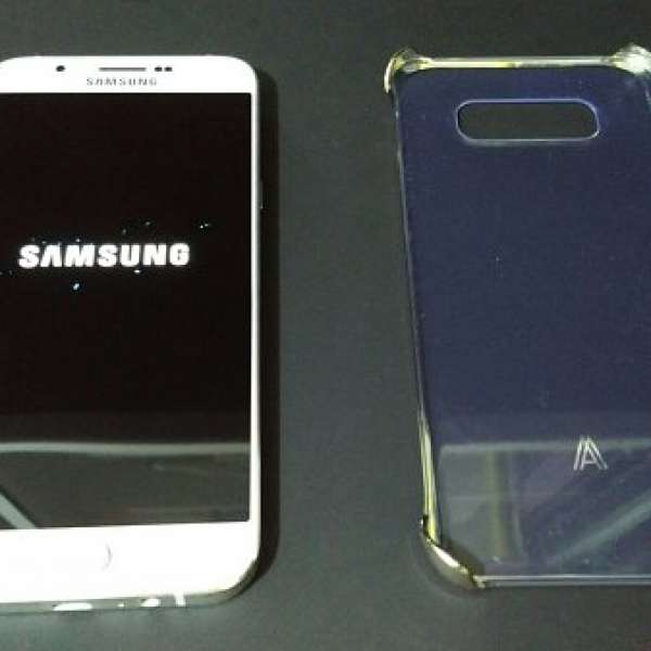 95% new Samsung A8白色行貨有保養