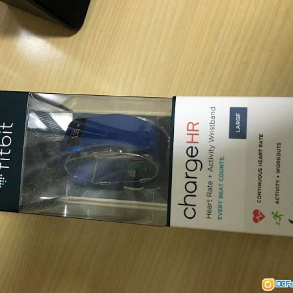 全新 Fitbit Charge HR 藍色 size L