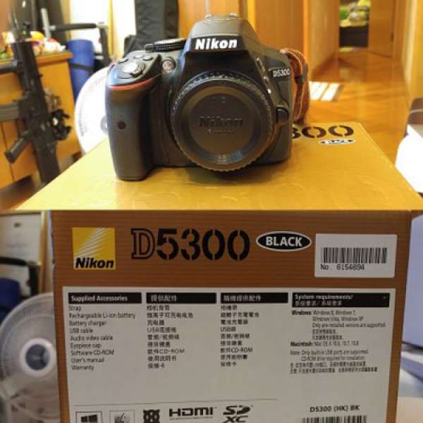 Nikon D5300, 鏡頭 x 3, 閃光燈, 相機袋
