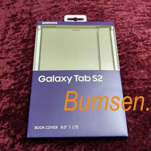 100%新 原廠金色 Samsung Tab S2 8.0 book cover case 筆記式保護套 (148元 包平郵)