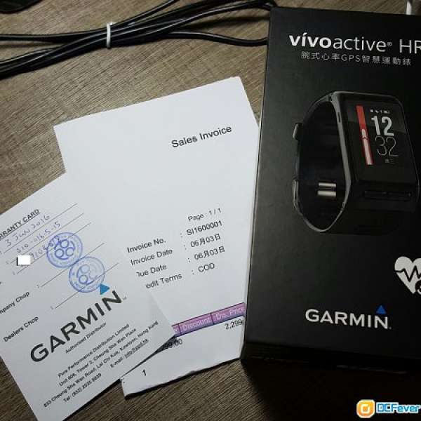 * 99.9% new * Garmin Vivoactive HR 運動手錶 香港行貨繁體中文版 (not fitbit)