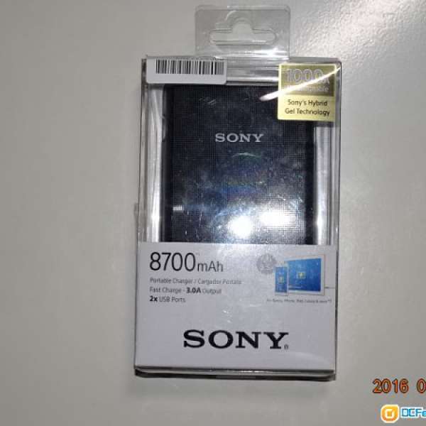 99%新 有單保至17年4月  Sony 8700mAh 3A輸出 2-Port 行動電源 尿袋 Portable USB ...