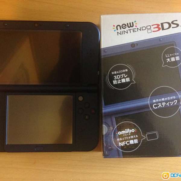 9成新 藍色日版 New 3DSLL 連盒