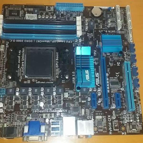 (AM3+) ASUS AMD 880 底板連背板 (M5A88-M)100%正常
