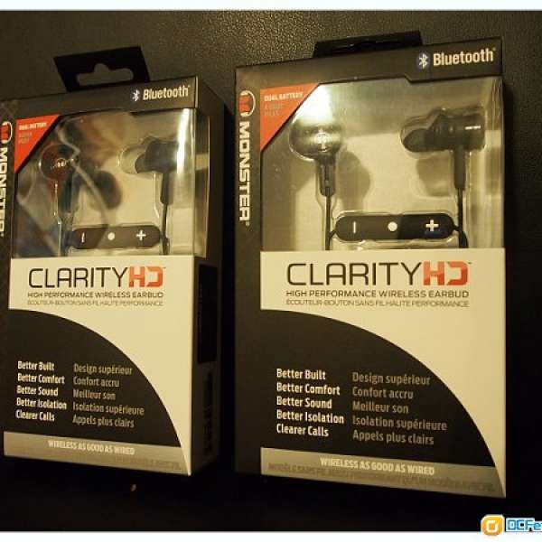 全新Monster ClarityHD High-Performance Wireless Earbuds藍芽立體聲耳筒not Iphone