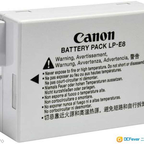 Canon LP-E8 原廠電 合550D 600D 650D 700D