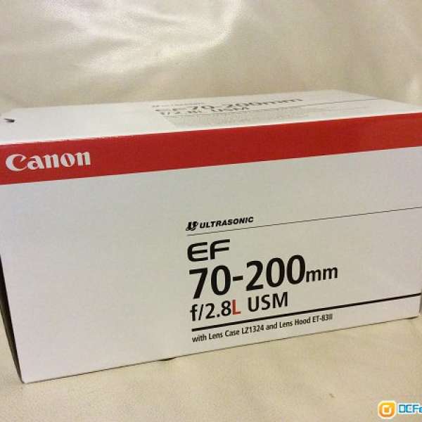 100% 全新  未用品 Canon EF70-200mm f/2.8 L (non is) 合完美人仕要求