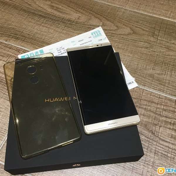 99%新 HUAWEI Mate 8 香檳金色 64GB 港行高配版 百老匯單 盒單齊全