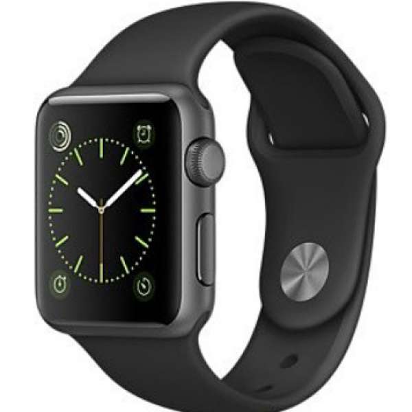 Apple Watch Sport 38 太空灰錶 配 黑色錶帶 (95%新)