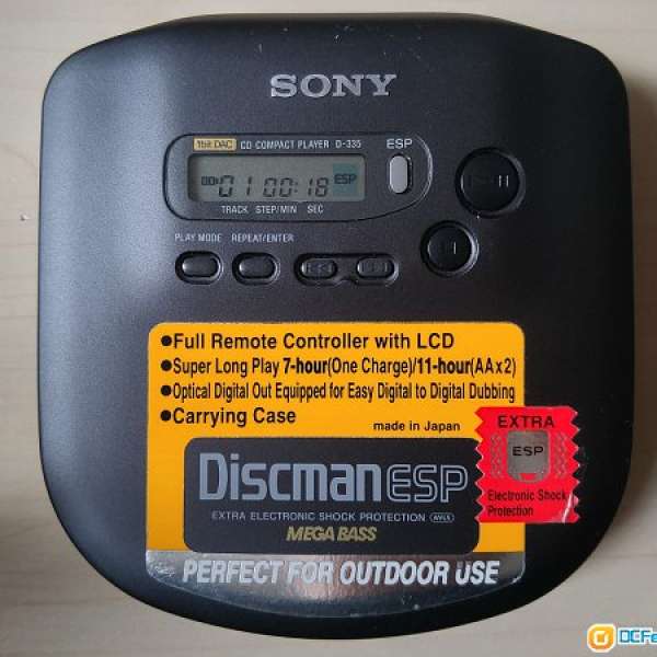 Sony D-335 CD Player Discman