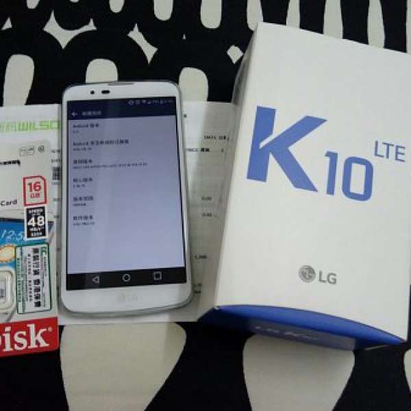 98% NEW LG K10 LTE 白色全套行貨有單
