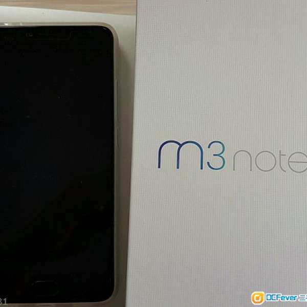 95%new  魅族 M3 Note 32G 灰色 (魅藍Note 3) 行貨