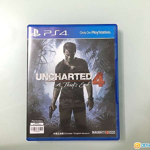 PS4 UNCHARTED 4: A Thief's End 行貨中英文版 90%新