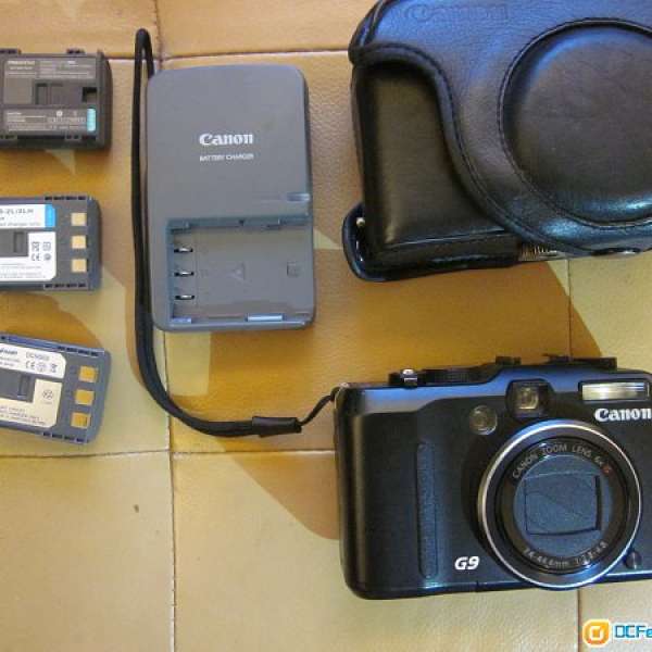 Canon G9 + 三電 + 原廠真皮套