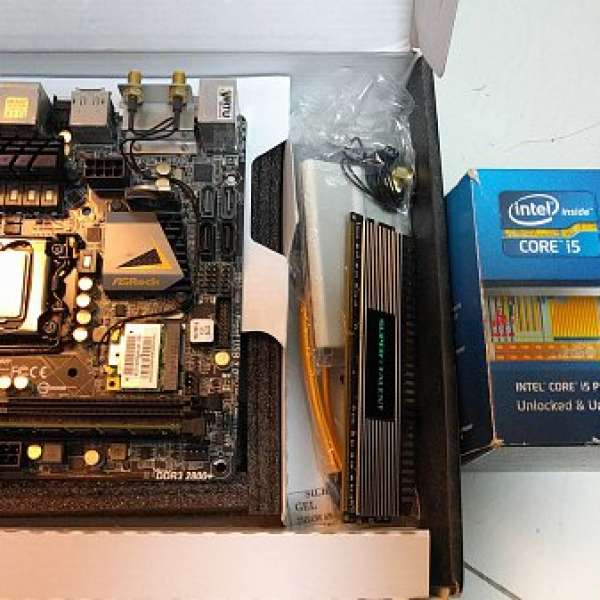 Intel i5 2500k + AsRock Z77e itx + 2x4G ram