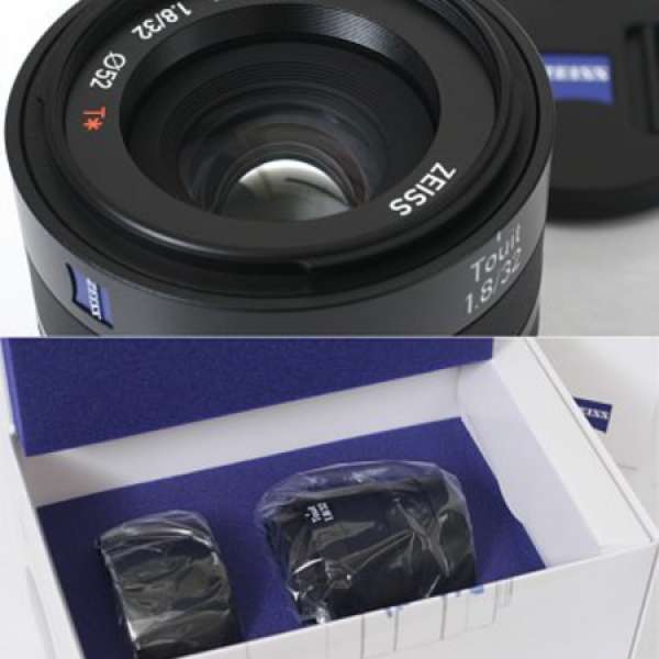 Fujifilm Zeiss touit 32mm f1.8  XF mount 有盒