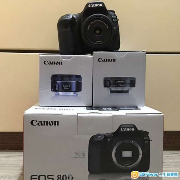 急放全新Canon EOS 80D +ef-s 24mm F2.8stm 可少議