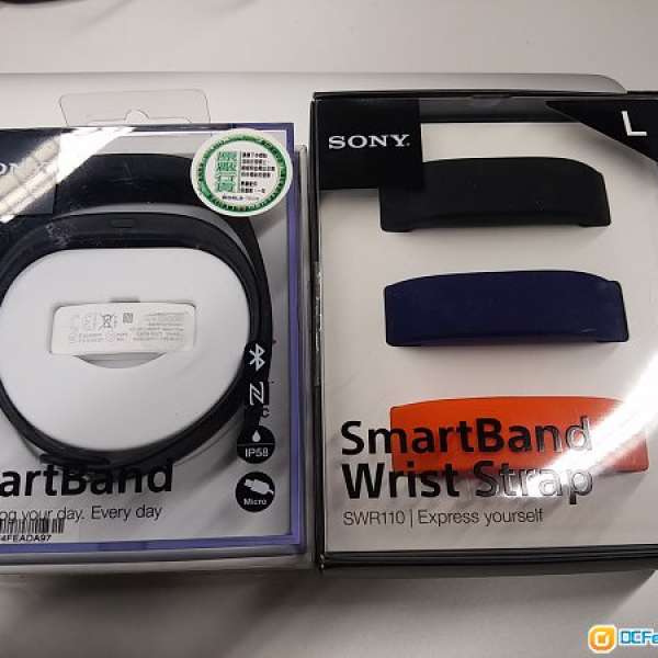 Sony Smartband SWR10 智慧 智能手環 加 替換手帶3條