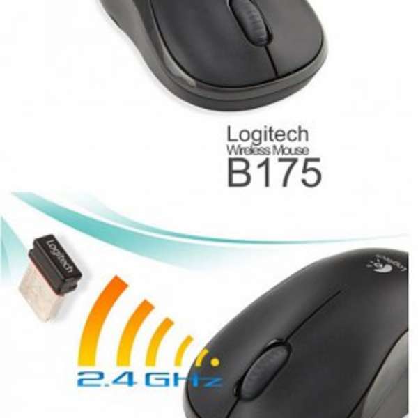 Logitech 羅技 Wireless Mouse 無線滑鼠 B175 (包平郵)