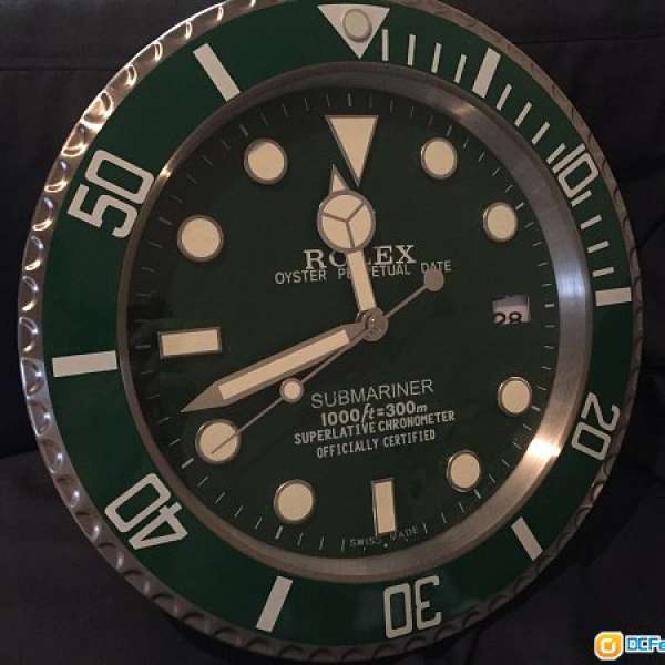 Rolex Submariner 綠圈掛牆鐘