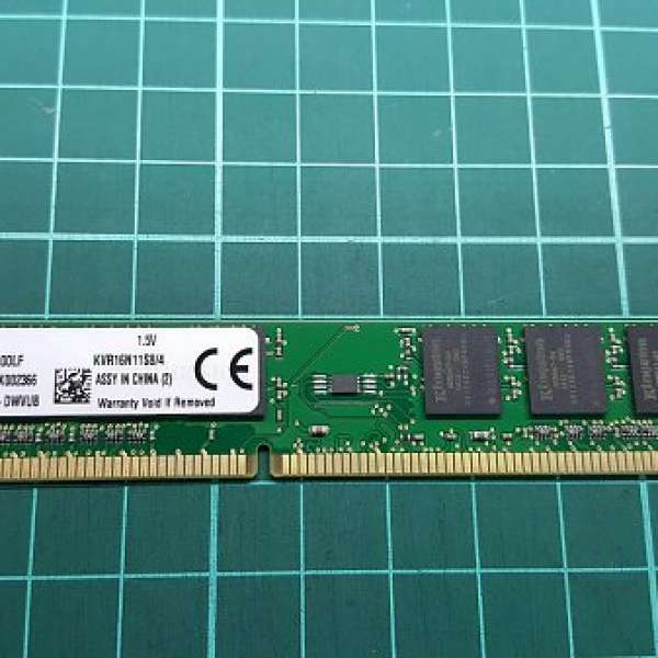 Kingston DDR3 1600 4G Ram(單面)99%新