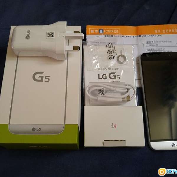 95% 新 LG G5 H860N 銀色 行貨 Full Set 豐澤購買 配件未用