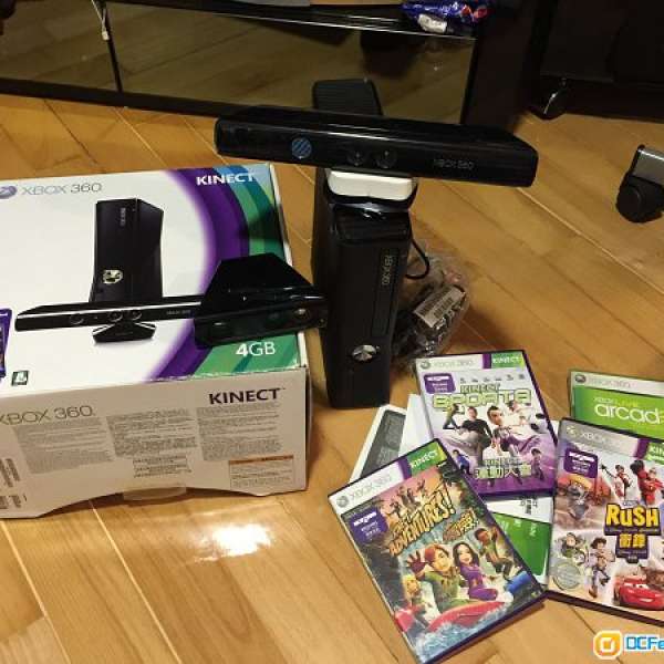 Xbox 360 Kinect set 極新少玩