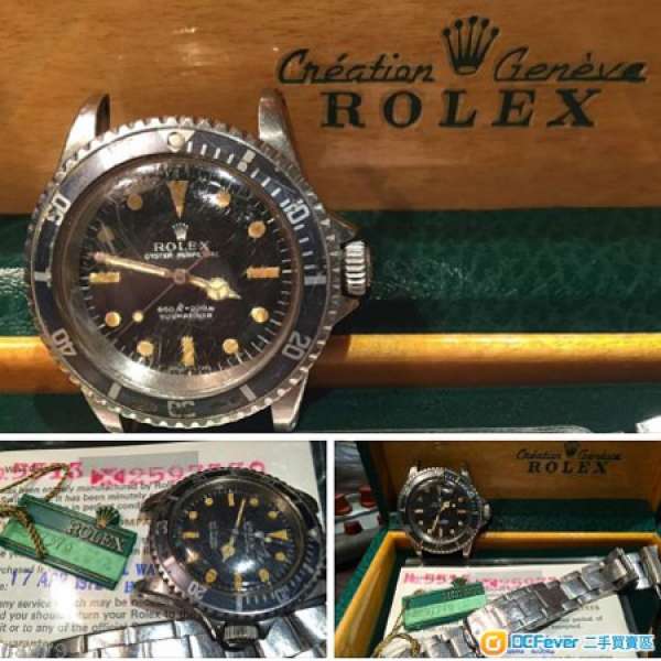 1970 Vintage Rolex Submariner 5513 (1owner box & papers) Sold 1972 new