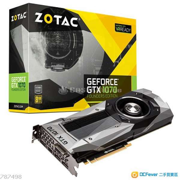 Zotac GTX1070  founders edition 公版顯示卡