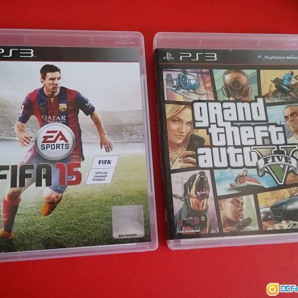 賣 ps3 gta5中文版 + fifa 15