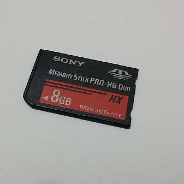 二手SONY原廠8GB Memory stick Pro HG Duo HX快卡 (MSHX8B/MN)