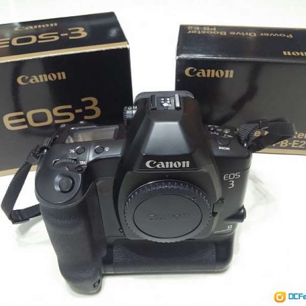 Canon EOS3 with PB-E2, over 95% new 有盒