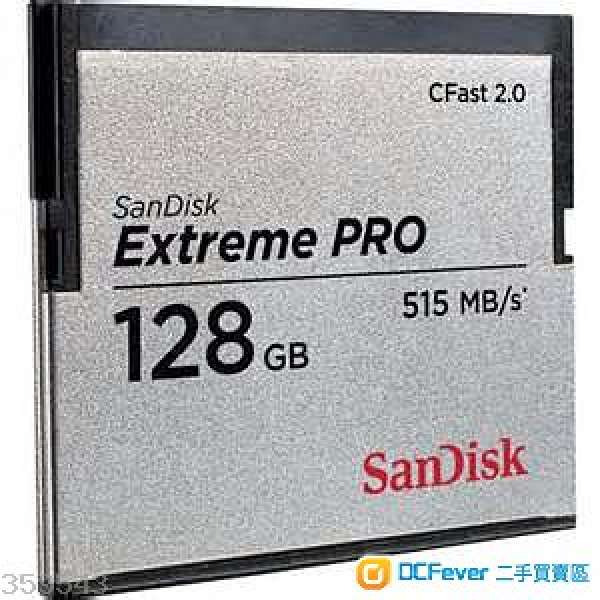 全新SANDISK 128GB CFast 記憶卡
