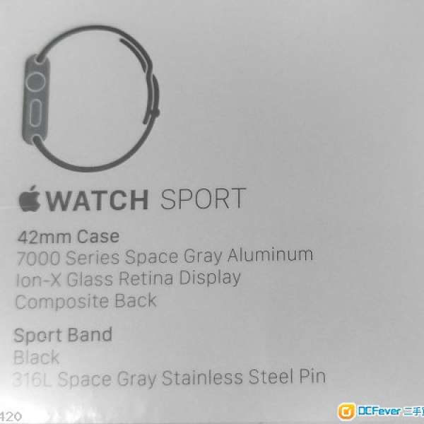 Apple iWatch Sport 42mm Black 黑