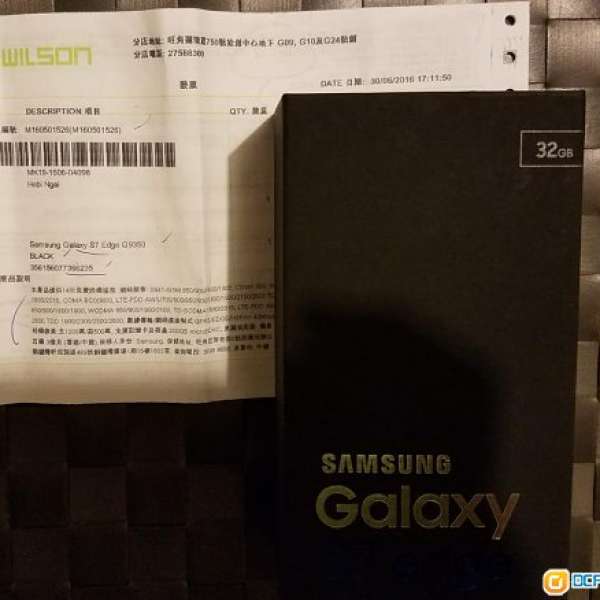 售99.9999% 新 Samsung S7 Edge 黑色 雙卡 有單有保養