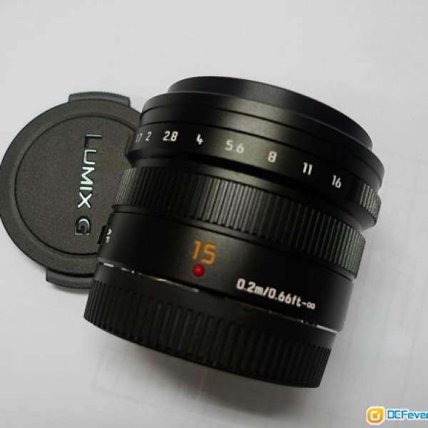 Panasonic Lumix Leica 15mm f1.7 not olympus