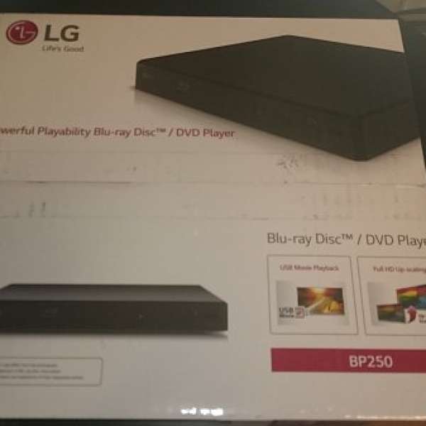全新行貨 LG BP250 blu-ray 藍光影碟機 +光纖線