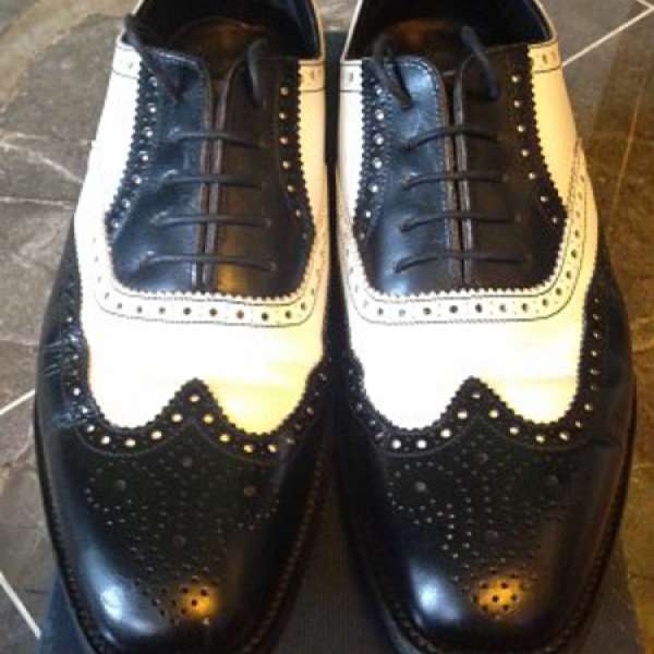 Loake1880 Sloane Black&White 皮鞋(7-8成新）size 7.5 Made in England