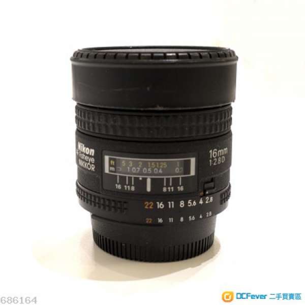 Nikon AF Fisheye-NIKKOR 16mm f/2.8D Lens