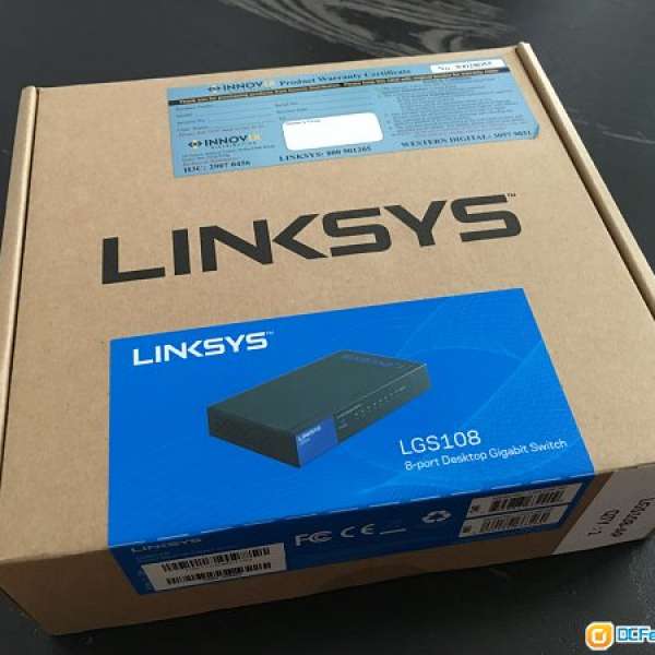 [售] 全新未開 LINKSYS 8 埠 Gigabit 交換器 金屬版