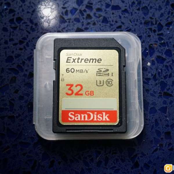 SanDisk EXTREME SDHC U3 32GB 60MB