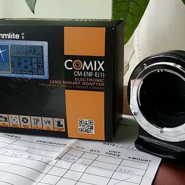 Commlite CM-ENF-E(1) Nikon鏡至SonyA7自動