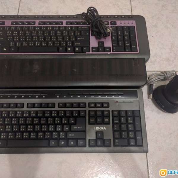 兩個鍵盤【Lexma LS7500R無綫鍵盤滑鼠】【Creative Prodikeys】