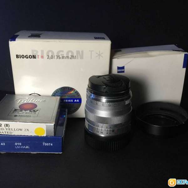 Carl zeiss 35 F2 ZM biogon leica M mount and others