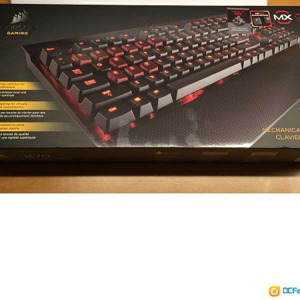 100%全新未開Corsair K70 Mx 紅軸 機械式鍵盤