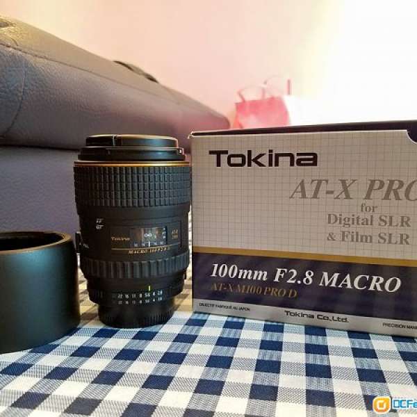90% NEW (Nikon Mount) Tokina AT-X M100 AF PRO D AF 100mm f/2.8