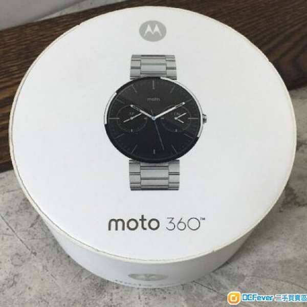 100% 全新 Moto 360 1代 銀色鋼帶 (只有二隻)